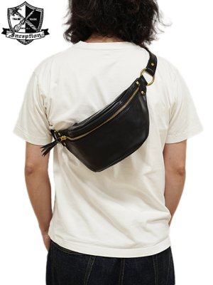 画像1: 【 INCEPTION（インセプション） 】　ファニーパック [ FUNNY PACK ] [ HORWEEN CHROMEXCEL LEATHER ] [ Black ]