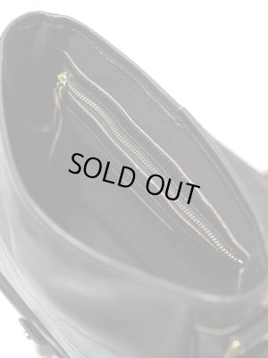 画像11: 【 INCEPTION（インセプション） 】　ホースハイドメールバッグ M　[ 馬革 茶芯 ] [ BLACK ]