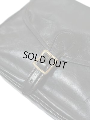 画像4: 【 INCEPTION（インセプション） 】　ホースハイドメールバッグ M　[ 馬革 茶芯 ] [ BLACK ]