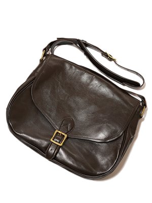 画像2: 【 INCEPTION（インセプション） 】　ホースハイドメールバッグ M　[ 馬革 茶芯 ] [ BROWN ]