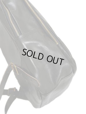 画像7: 【 INCEPTION（インセプション） 】　ホースハイドバックパック [ Horse Hide Back Pack ] [ 馬革 茶芯 ] [ BLACK ]