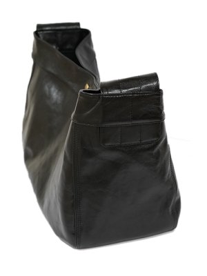 画像3: 【 INCEPTION（インセプション） 】　ホースハイドニュースペーパーバッグ [ HORSE HIDE NEWSPAPER BAG ] [ Black (茶芯) ]