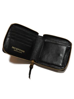 画像3: 【 INCEPTION（インセプション） 】　ホースハイドラウンドジップショートウォレット　[ 馬革 茶芯 ]