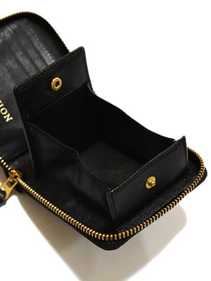 画像4: 【 INCEPTION（インセプション） 】　ホースハイドラウンドジップショートウォレット　[ 馬革 茶芯 ]