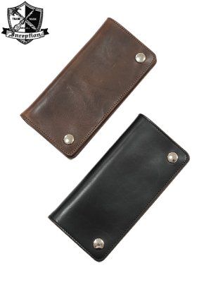 画像1: 【 INCEPTION（インセプション） 】　HORSE BUTT LEATHER TRUCKER WALLET [ Long ] [ 馬革 ]