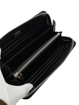 画像3: 【 ITUAIS (イトゥアイス)  】　 ポロサスクロコラウンドジップウォレット [ CROCODILE POROSUS Round Zip Long Wallet ] [ Black ]