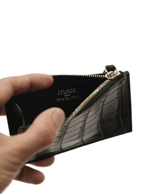 画像6: 【 ITUAIS (イトゥアイス)  】　 ポロサスクロコフラグメントケース [ CROCODILE POROSUS Fragment Case ] [ Black ]