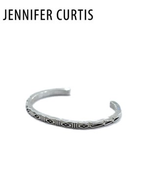 画像1: 【 Jennifer Curtis（ジェニファーカーティス） 】ナバホシルバーバングル [ NAVAJO JEWELRY ] 【 メール便可 】