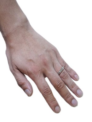 画像2: 【 Jennifer Curtis（ジェニファーカーティス） 】ナバホシルバーリング [ NAVAJO JEWELRY ] [ 15号 ] 【 メール便可 】