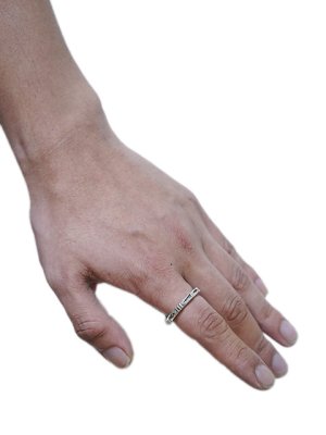 画像2: 【 Jennifer Curtis（ジェニファーカーティス） 】ナバホシルバーリング [ NAVAJO JEWELRY ] [ 20号 ] 【 メール便可 】