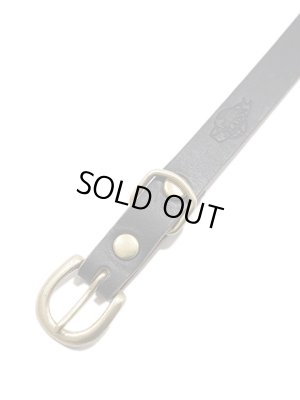 画像2: 【 JELADO × BUTTON WORKS（ジェラード x ボタンワークス） 】　16mm D-Buckle LeatherBelt　[ Horween Cromxcel ] [ BLACK ]