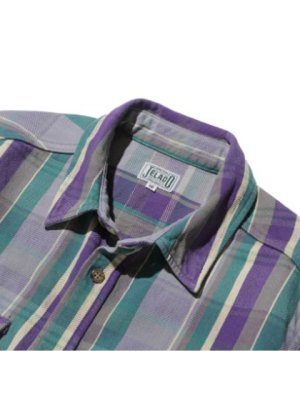 画像3: 【 JELADO（ジェラード） 】　ヘビーチェックネルシャツ [ ショート丈 ] "Unionworkers Shirts" [ Zucchini (ズッキーニ) ] [ 2025年モデル ]