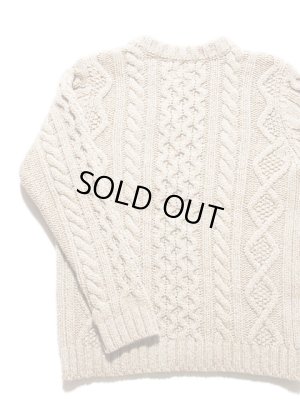 画像4: 【 JELADO（ジェラード） 】　メリノウールケーブル編みクルーネックニットセーター　[ Crew Neck Cable Knit ]