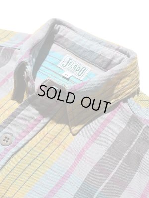 画像5: 【 JELADO（ジェラード） 】　ヘビーチェックネルシャツ　[ ショート丈 ]　"Unionworkers Shirts"　[  ラムネ ] 