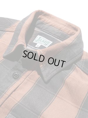 画像5: 【 JELADO（ジェラード） 】　ヘビーチェックネルシャツ　[ ショート丈 ]　"Unionworkers Shirts"　[ ブリックブラウン ] 