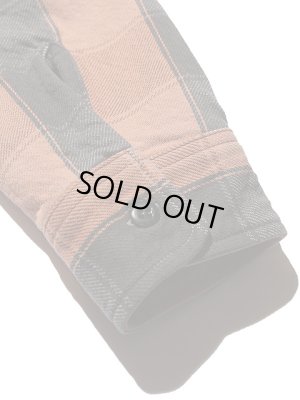 画像8: 【 JELADO（ジェラード） 】　ヘビーチェックネルシャツ　[ ショート丈 ]　"Unionworkers Shirts"　[ ブリックブラウン ] 