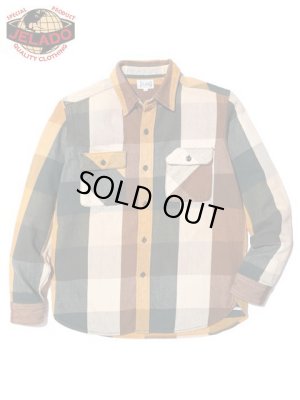 画像3: 【 JELADO（ジェラード） 】　ヘビーチェックネルシャツ　[ ショート丈 ]　"Unionworkers Shirts"　[  パンプキン ] 