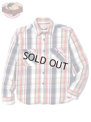 画像3: 【 JELADO（ジェラード） 】　ヘビーチェックネルシャツ　[ ショート丈 ]　"Unionworkers Shirts"　[  オールドネイビー ] 