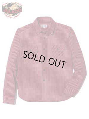 画像3: 【 JELADO（ジェラード） 】　ヘビーチェックネルシャツ　[ ショート丈 ]　"Unionworkers Shirts"　[  オールドレッド ] 