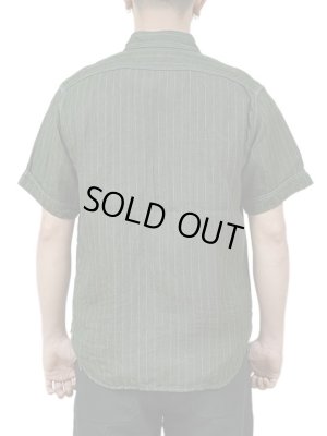 画像2: 【 JELADO（ジェラード） 】　半袖コークストライプワークシャツ [ Unionworkers Shirts ] [ Tea Green ]