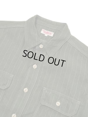 画像3: 【 JELADO（ジェラード） 】　半袖コークストライプワークシャツ [ Unionworkers Shirts ] [ Tea Green ]