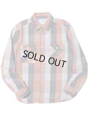 画像4: 【 JELADO（ジェラード） 】　ヘビーチェックネルシャツ　[ ショート丈 ]　"Unionworkers Shirts"　[ Caramel ] 