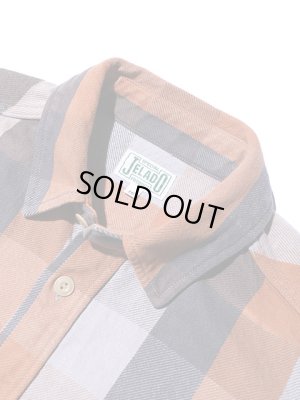画像6: 【 JELADO（ジェラード） 】　ヘビーチェックネルシャツ　[ ショート丈 ]　"Unionworkers Shirts"　[ Caramel ] 