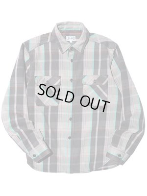 画像4: 【 JELADO（ジェラード） 】　ヘビーチェックネルシャツ　[ ショート丈 ]　"Unionworkers Shirts"　[ Choco Mint ] 