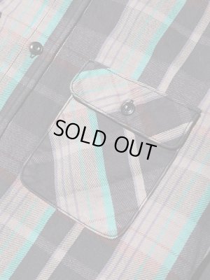 画像7: 【 JELADO（ジェラード） 】　ヘビーチェックネルシャツ　[ ショート丈 ]　"Unionworkers Shirts"　[ Choco Mint ] 