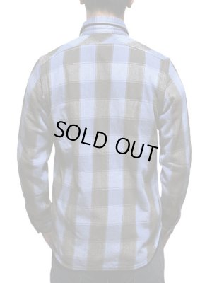 画像2: 【 JELADO（ジェラード） 】　JP94115　ヘビーチェックネルシャツ　[ ショート丈 ]　[ オールドブルー ] 