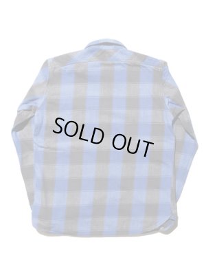 画像4: 【 JELADO（ジェラード） 】　JP94115　ヘビーチェックネルシャツ　[ ショート丈 ]　[ オールドブルー ] 