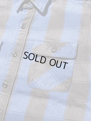 画像6: 【 JELADO（ジェラード） 】　JP94115　ヘビーチェックネルシャツ　[ ショート丈 ]　[ オールドブルー ] 