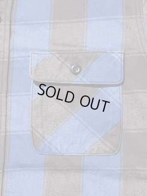 画像7: 【 JELADO（ジェラード） 】　JP94115　ヘビーチェックネルシャツ　[ ショート丈 ]　[ オールドブルー ] 