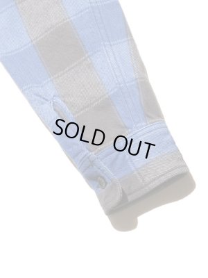 画像9: 【 JELADO（ジェラード） 】　JP94115　ヘビーチェックネルシャツ　[ ショート丈 ]　[ オールドブルー ] 