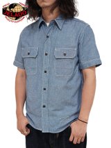 【 JELADO（ジェラード） 】 半袖シャンブレーワークシャツ [ Chambray Work Shirts ] [ INDIGO ] 【 メール便可 】