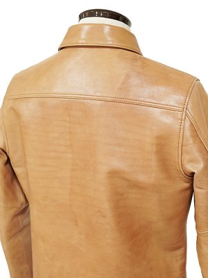 画像10: 【 Y'2 LEATHER（ワイツーレザー） 】　柿渋ホースGジャン1st 大戦モデル　[ 馬革 ] [ KAKISHIBU ]