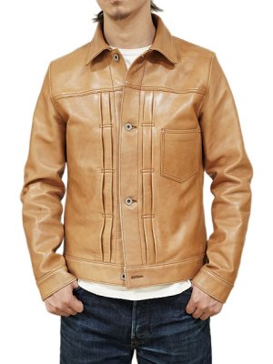 画像11: 【 Y'2 LEATHER（ワイツーレザー） 】　柿渋ホースGジャン1st 大戦モデル　[ 馬革 ] [ KAKISHIBU ]