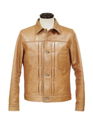 画像3: 【 Y'2 LEATHER（ワイツーレザー） 】　柿渋ホースGジャン1st 大戦モデル　[ 馬革 ] [ KAKISHIBU ]