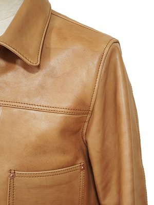 画像6: 【 Y'2 LEATHER（ワイツーレザー） 】　柿渋ホースGジャン1st 大戦モデル　[ 馬革 ] [ KAKISHIBU ]