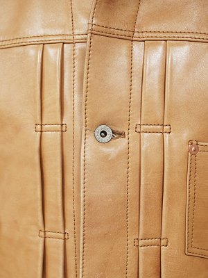 画像8: 【 Y'2 LEATHER（ワイツーレザー） 】　柿渋ホースGジャン1st 大戦モデル　[ 馬革 ] [ KAKISHIBU ]