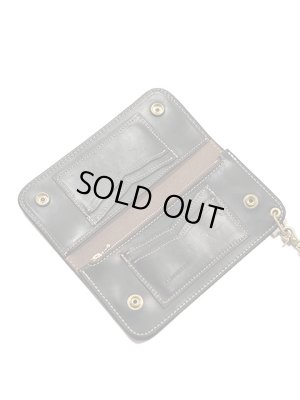 画像2: 【 KC'S（ケーシーズ） 】　トラッカーウォレット [ Trucker Wallet Long ] [ Horween Chromexcel Leather ] [ BLACK ]