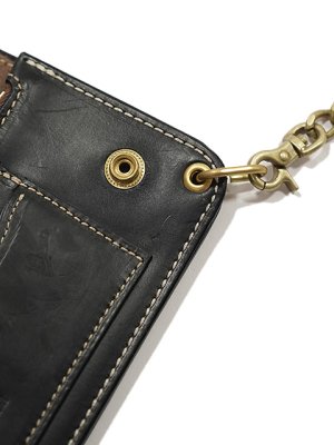 画像5: 【 KC'S（ケーシーズ） 】　トラッカーウォレット [ Trucker Wallet Long ] [ Horween Chromexcel Leather ] [ BLACK ]