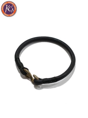 画像1: 【 KC'S（ケーシーズ） 】　Leather Bracelet　[ Cow Hide（牛革） ] [ BLACK ] 【 メール便可 】