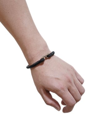画像3: 【 KC'S（ケーシーズ） 】　Leather Bracelet　[ Cow Hide（牛革） ] [ BLACK ] 【 メール便可 】