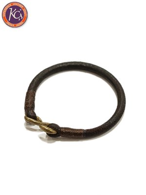 画像1: 【 KC'S（ケーシーズ） 】　Leather Bracelet　[ Cow Hide（牛革） ] [ BROWN ] 【 メール便可 】