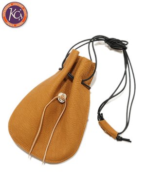 画像1: 【 KC'S（ケーシーズ） 】　Loosely Pouch　[ DEER SKIN（鹿革） ] [ CAMEL ] 【 メール便可 】