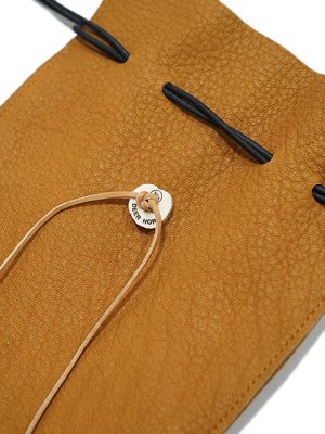 画像4: 【 KC'S（ケーシーズ） 】　Loosely Pouch　[ DEER SKIN（鹿革） ] [ CAMEL ] 【 メール便可 】