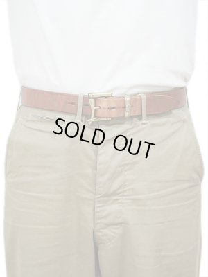 画像2: 【 Lua Original（ルアオリジナル） 】 Fireman Buckle Leather Belt [ DIPPED WORK HARNES ] [ CAMEL ]