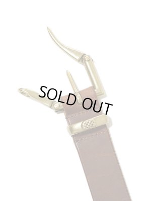 画像4: 【 Lua Original（ルアオリジナル） 】 Fireman Buckle Leather Belt [ DIPPED WORK HARNES ] [ CAMEL ]