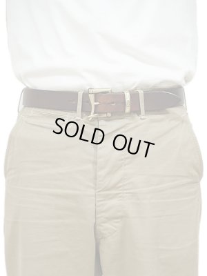 画像2: 【 Lua Original（ルアオリジナル） 】 Fireman Buckle Leather Belt [ DIPPED WORK HARNES ] [ BROWN ]